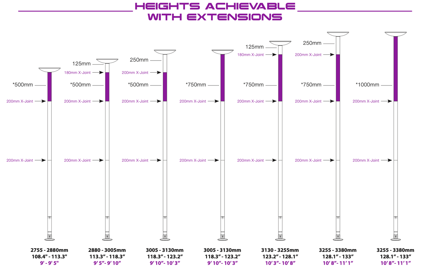 Palo Pole Dance XPERT-PRO SPIN E STATICO AUTOMATICO marca X-pole