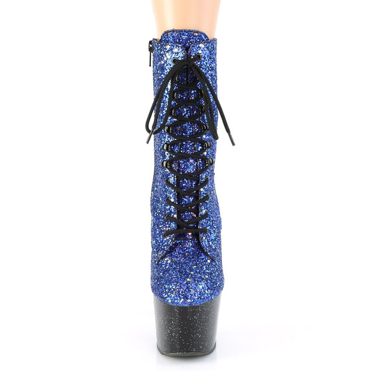 Blue Multi Glitter/Black