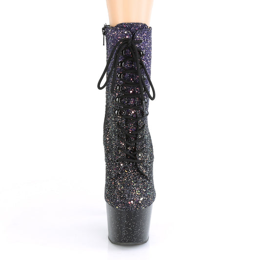 Purple Multi Glitter/Black