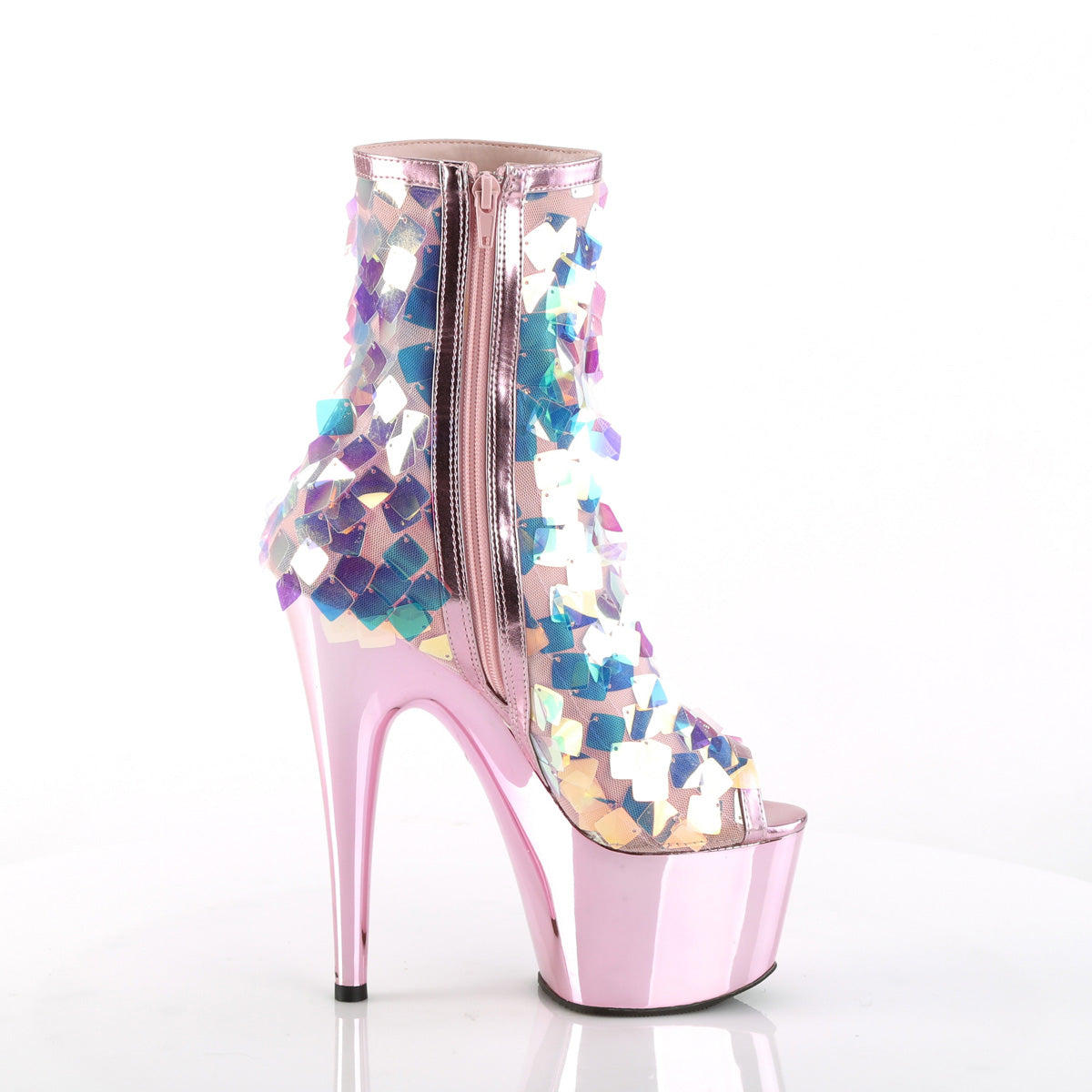 Iri.Opal Sequin-B.Pink Met Pu/B.Pink Chrome