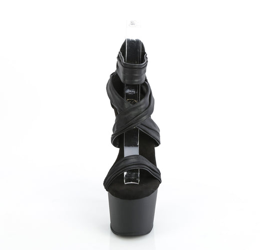 Black Faux Leather-Fabric/Black Matte