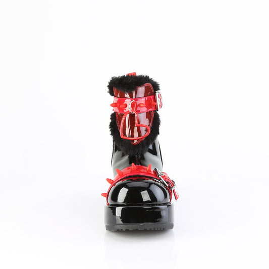 Black Pat-Red PVC