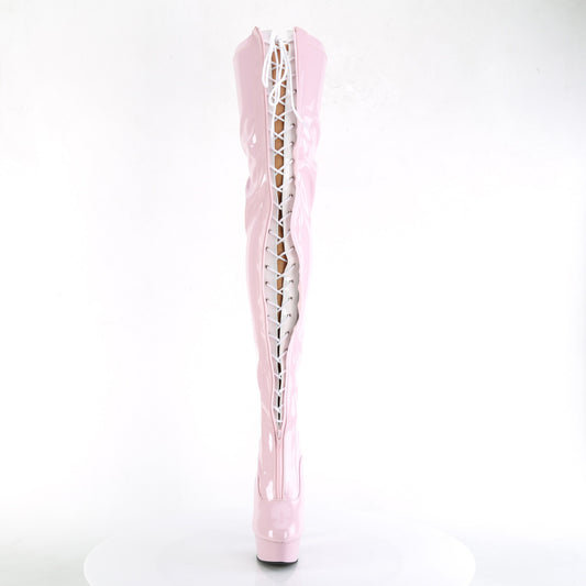 Baby Pink-White Str. Pat/Baby Pink