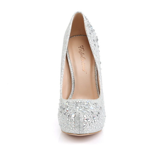 Silver Glitter Mesh Fabric