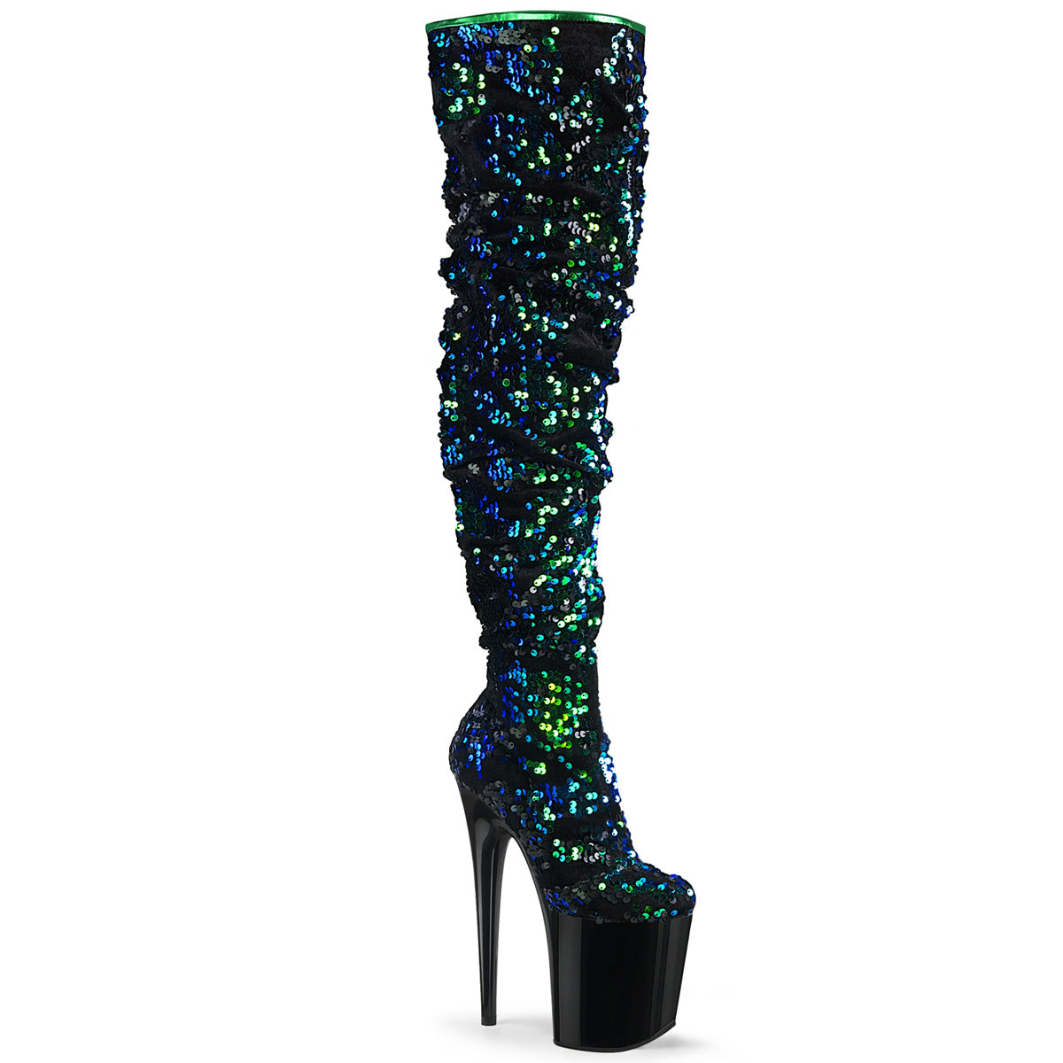 Rainbow Sequin Sequin Peep Toe Booties LILIANA Liliana Maxim-12