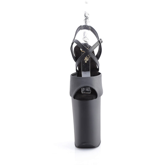 Black Faux Leather/Black Matte