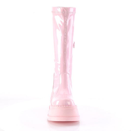 Baby Pink Hologram Stretch Patent