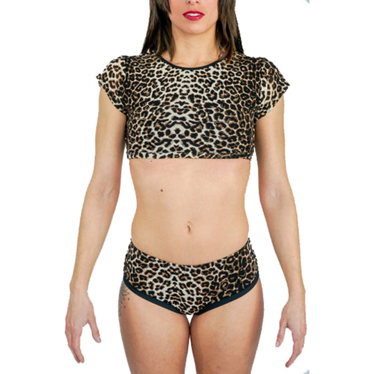 Lycra and lace suit PL071