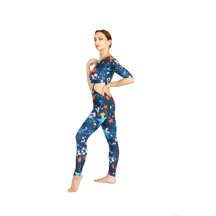 Pole dance exotic long jumpsuit PL121