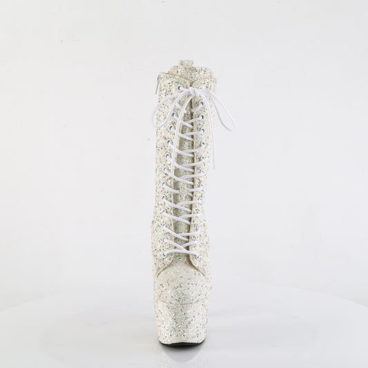 Botín Exotic Pleaser para Pole Dance ADO1040GR/IVMCG/M - Tacón de 17,8 cm y plataforma de 7 cm. Envío rápido en 24-48 h.