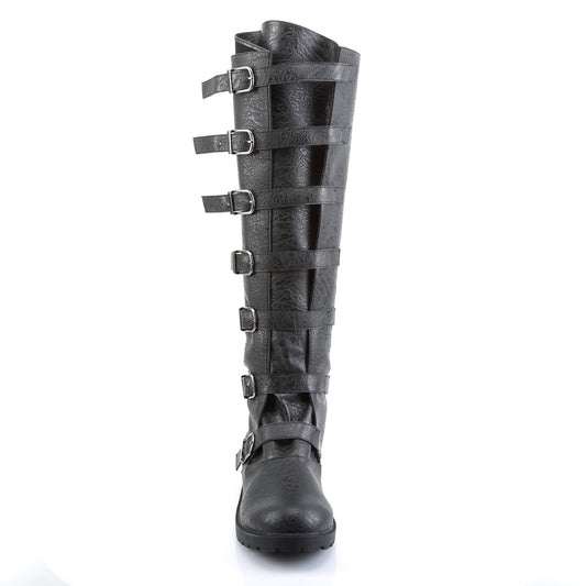 Black Distressed Pu