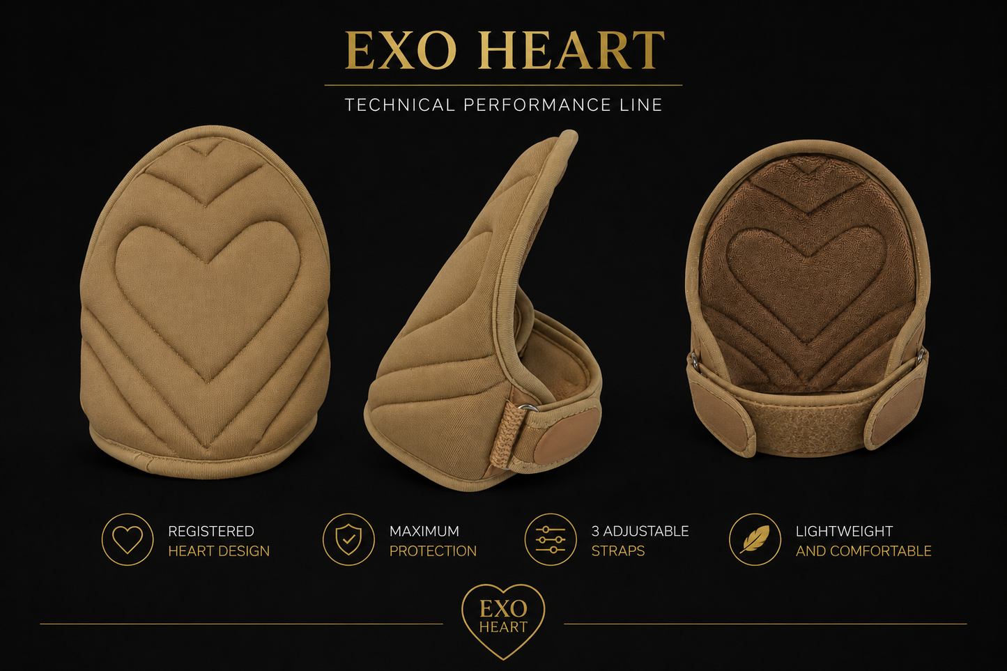 Rodilleras Pole Dance Exotic EXO HEART | Alta Protección para Floorwork & Heels