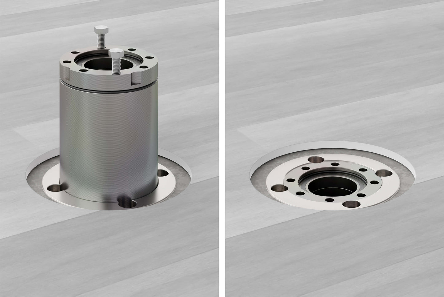 PoleCartridge Evo: palo con cartuccia da pavimento