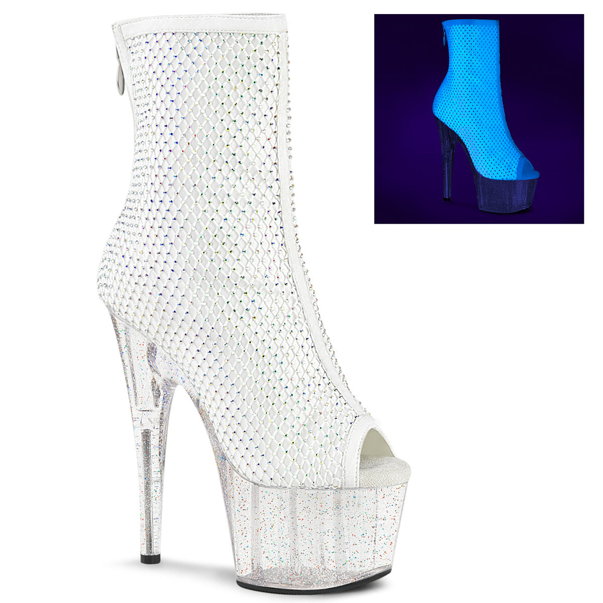 White Fabric-RS Mesh/Clear