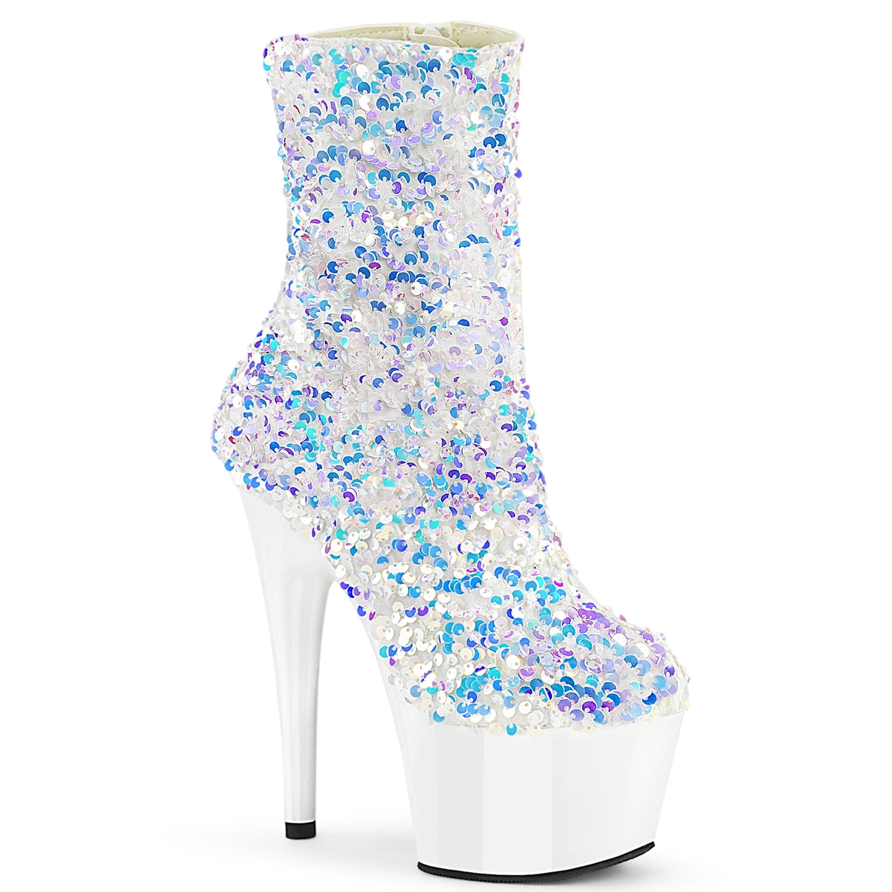 White Multi Sequins/White