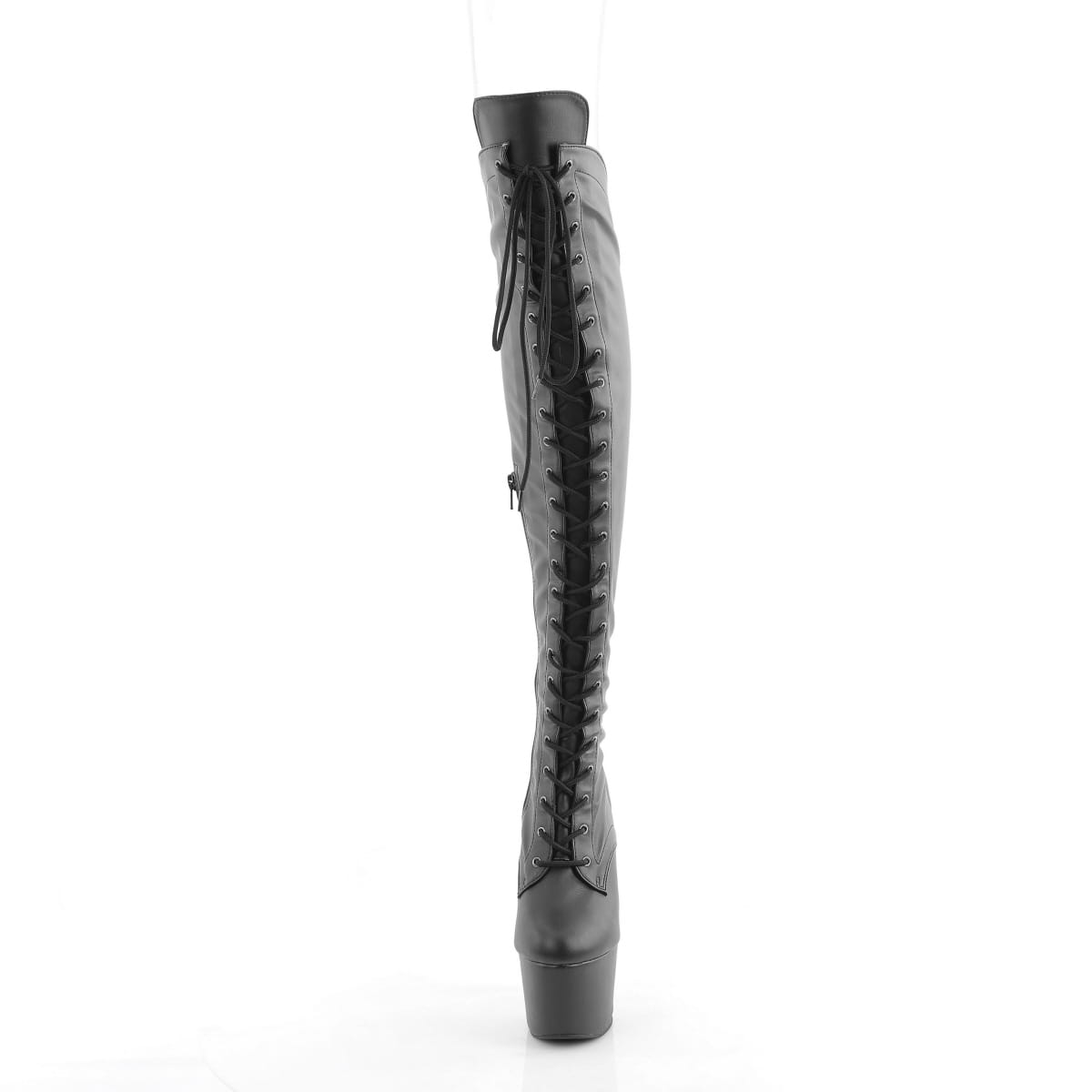 Black Str. Faux Leather/Black Matte