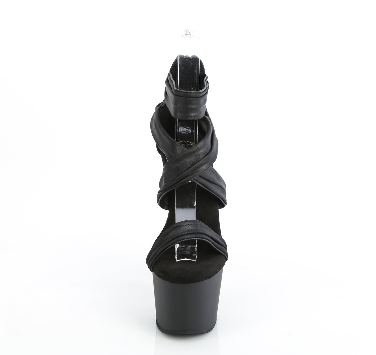 Black Faux Leather-Fabric/Black Matte