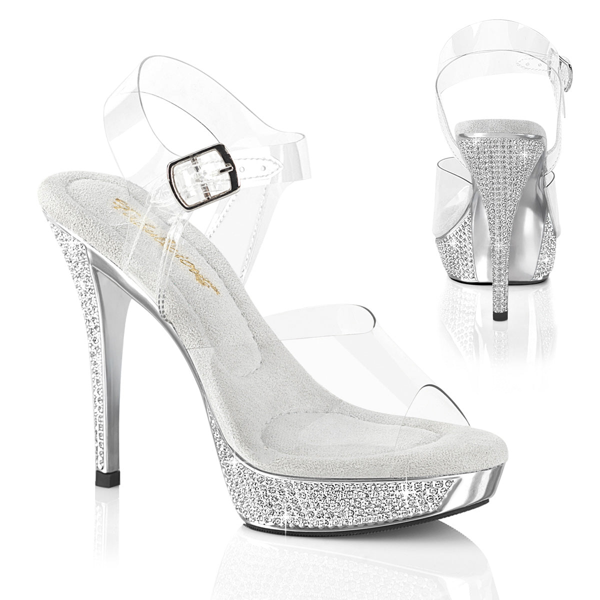 Clear/Silver Chrome