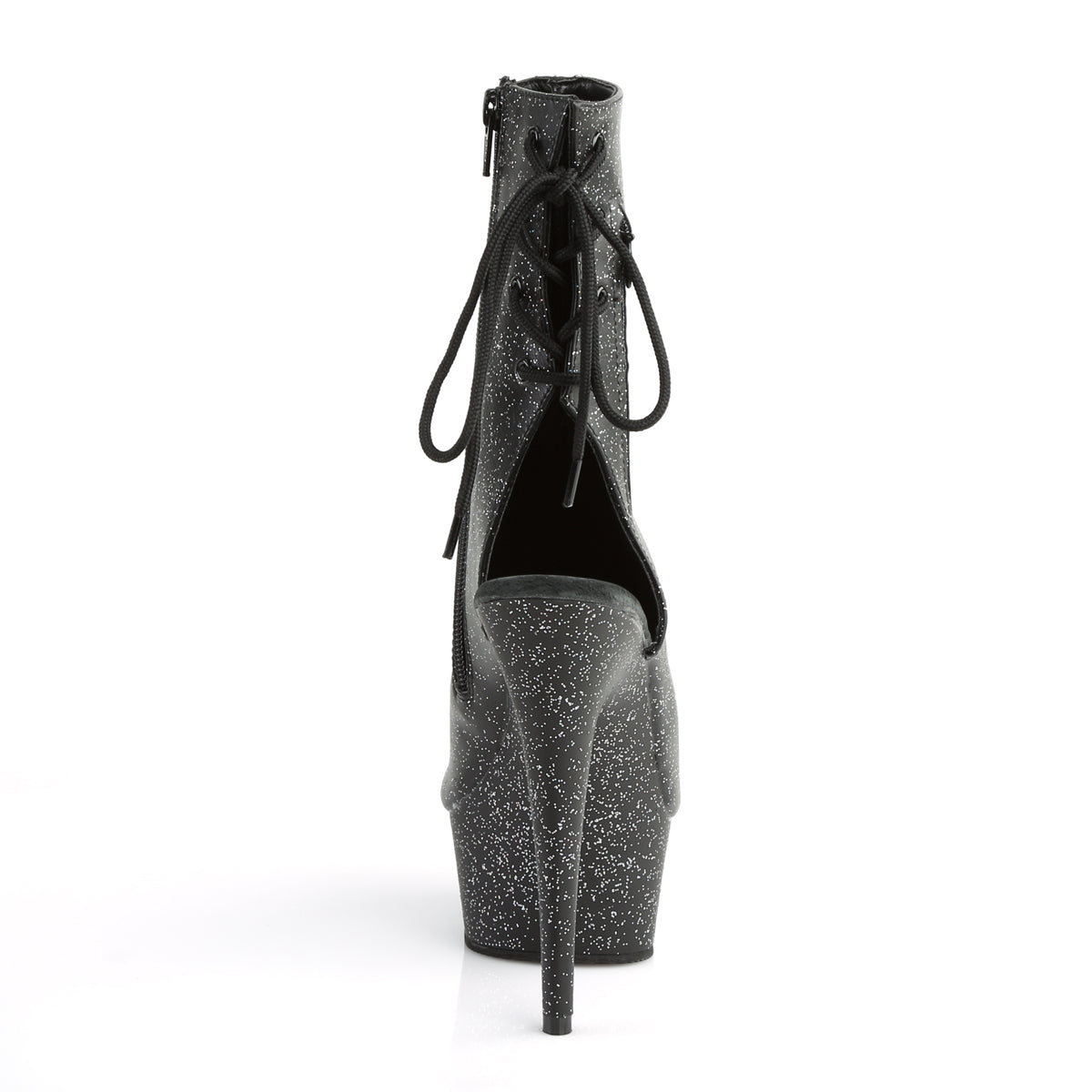 Black Faux Leather/Black Matte