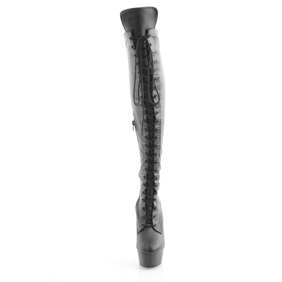 Black Str. Faux Leather/Black Matte