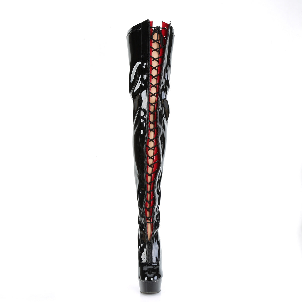 Black-Red Str. Pat/Black