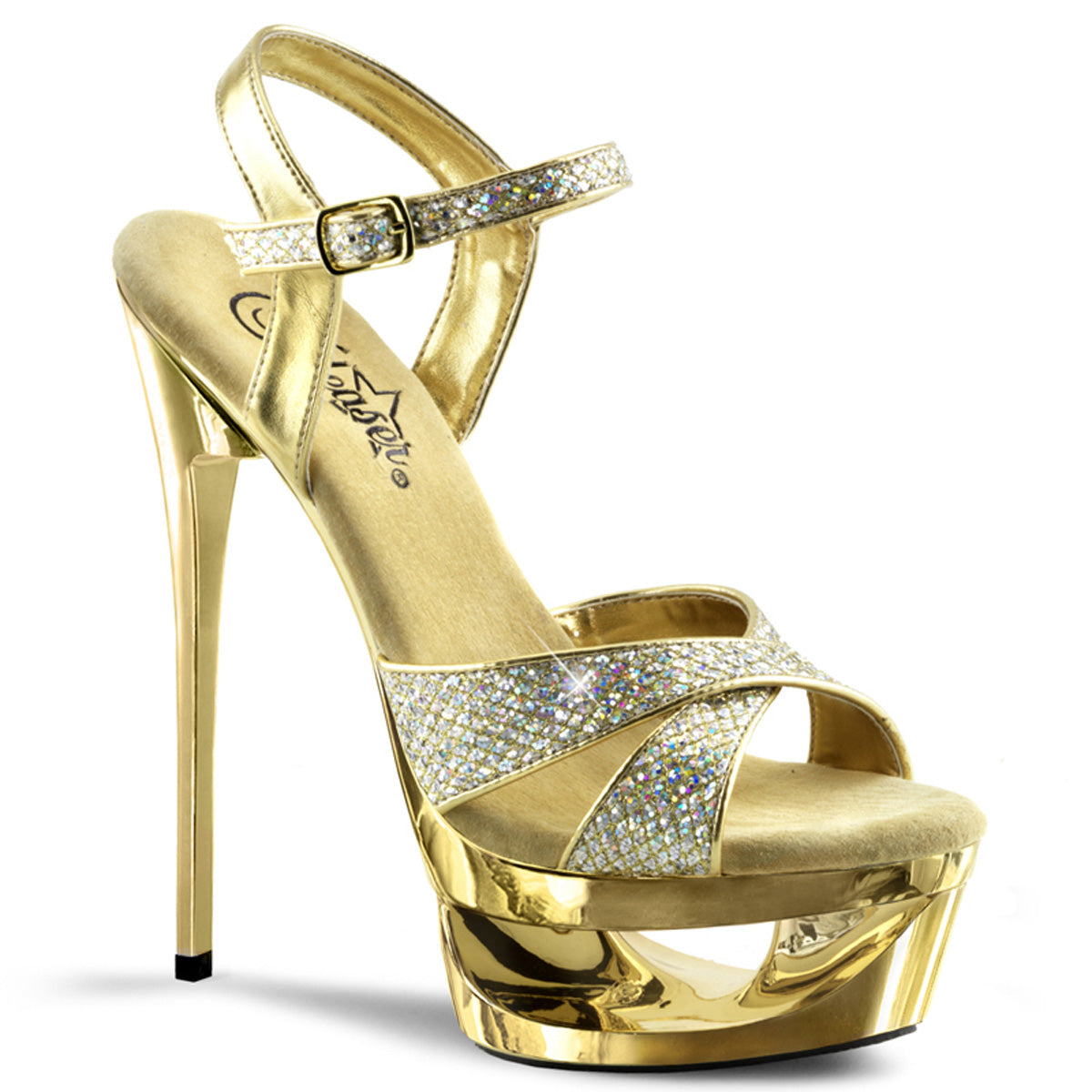 Gold Multi Gltr/Gold Chrome