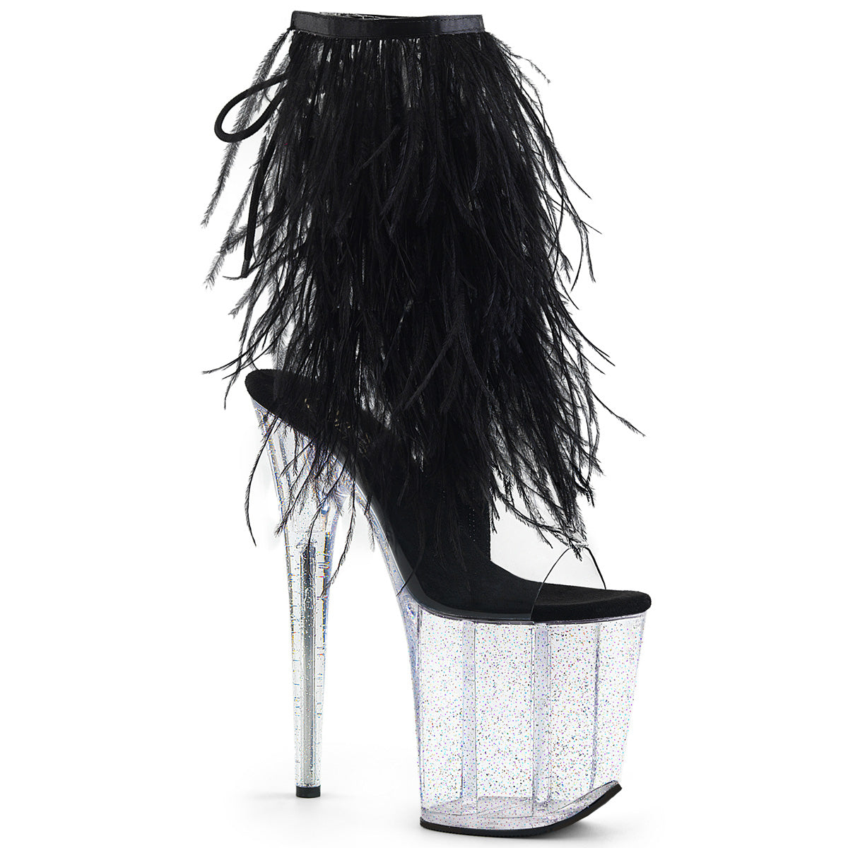 OUTLET Sandalo Pole Dance Exotic Pleaser FLAM1017MFF/C-B/C - Tacco 8" (20,3 cm) e platform 4" (10,2 cm)