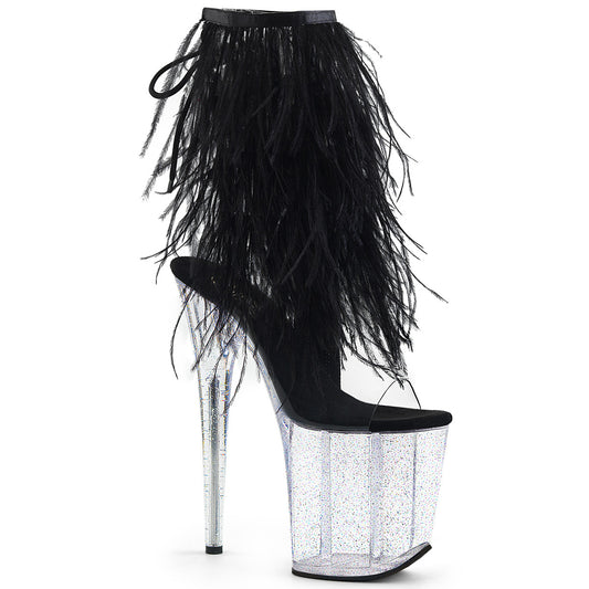 OUTLET Sandalo Pole Dance Exotic Pleaser FLAM1017MFF/C-B/C - Tacco 8" (20,3 cm) e platform 4" (10,2 cm)