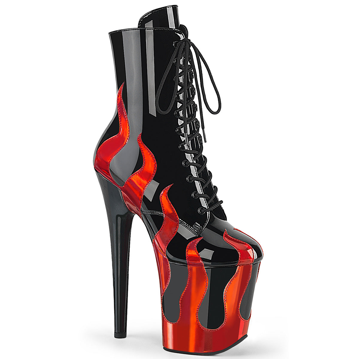 Black Pat-Red Metallic Pu/Black-Red Metallic Pu