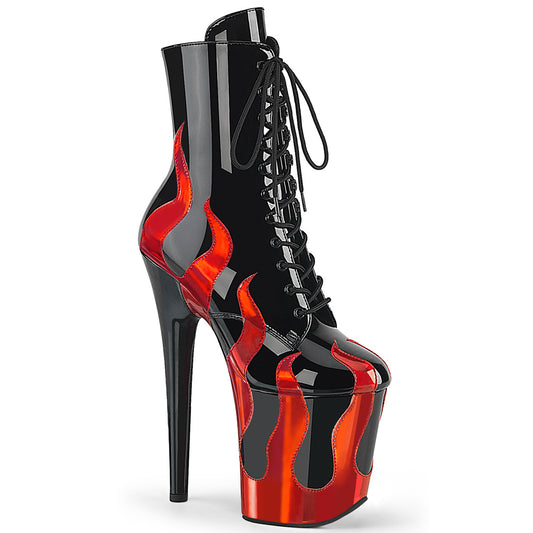Black Pat-Red Metallic Pu/Black-Red Metallic Pu