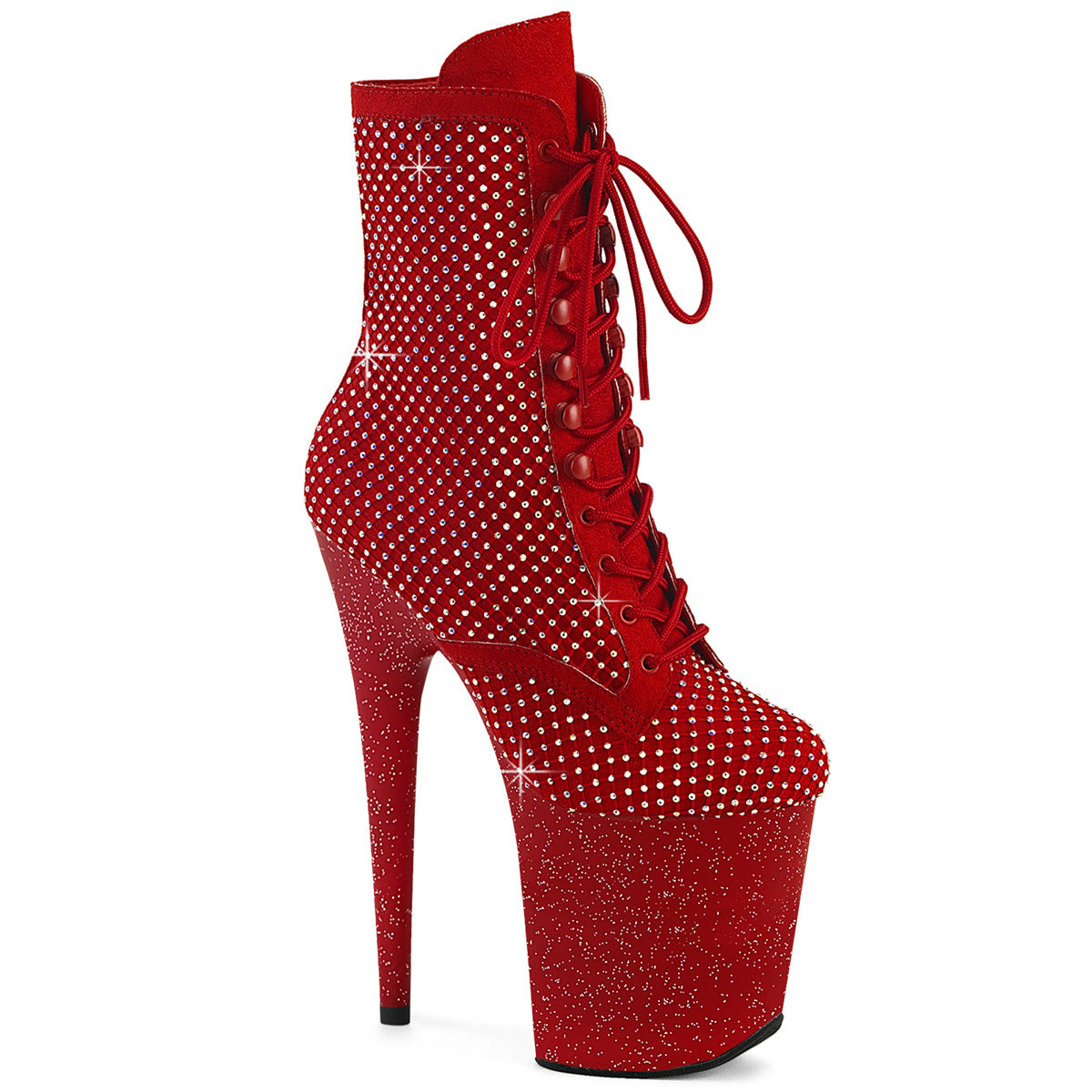 Red Faux Suede-RS Mesh/Red Matte