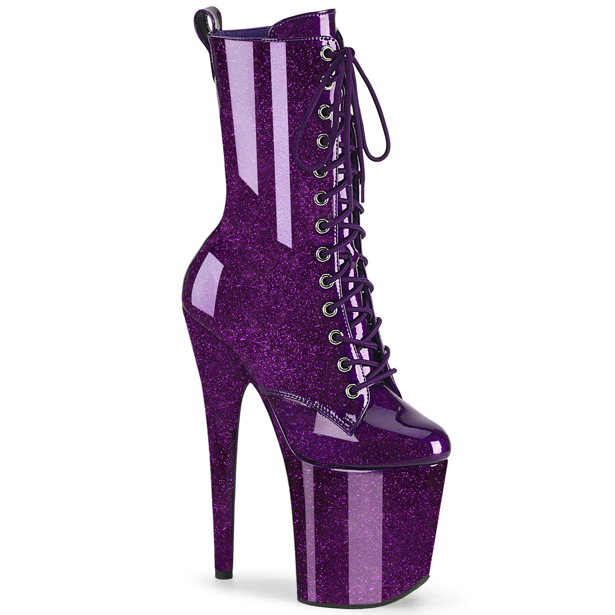Purple Glitter Pat/M