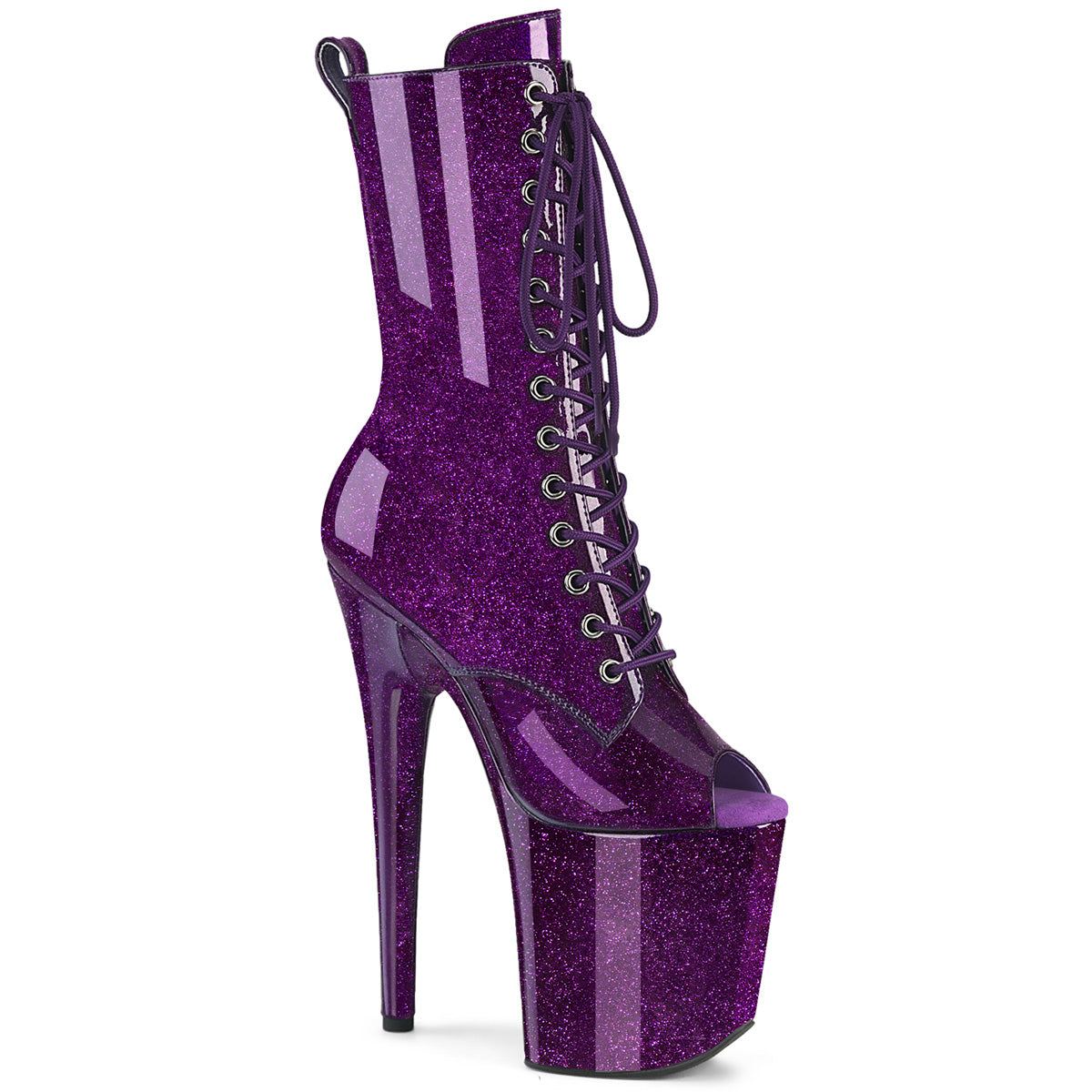 Purple Glitter Pat/M