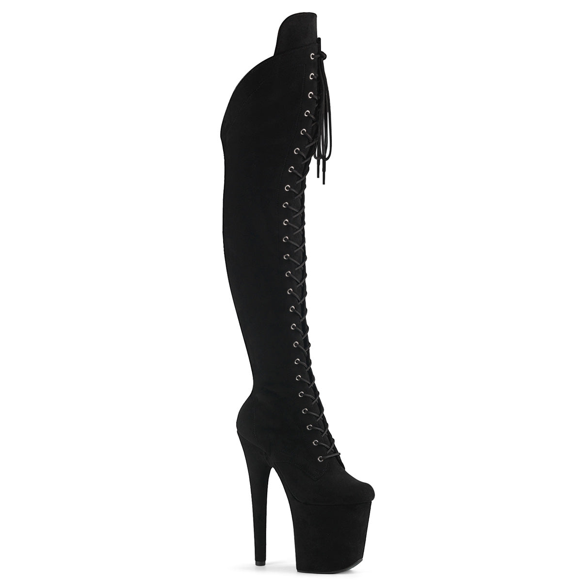 Black Faux Suede/Black Faux Suede