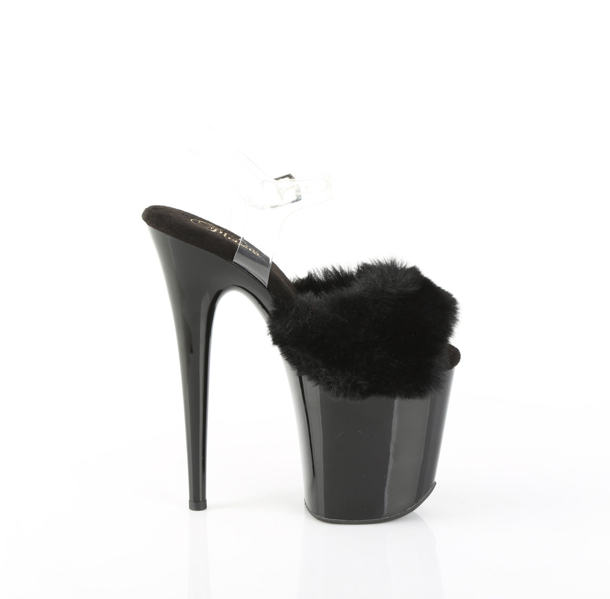 Black Faux Fur-Clear TPU/Black