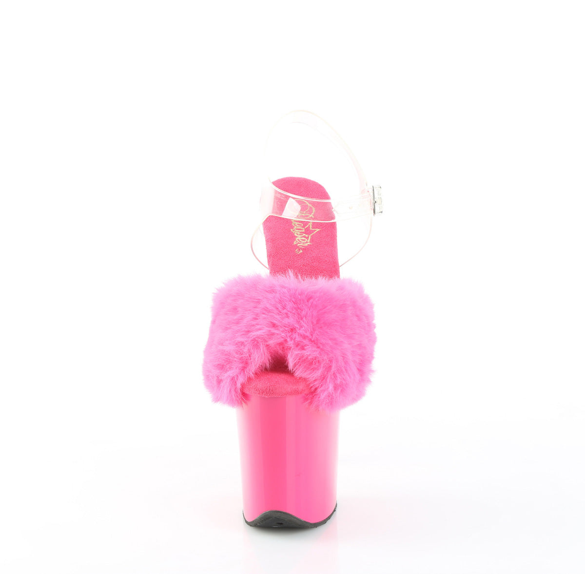 Fuchsia Faux Fur-Clear TPU/Fuchsia