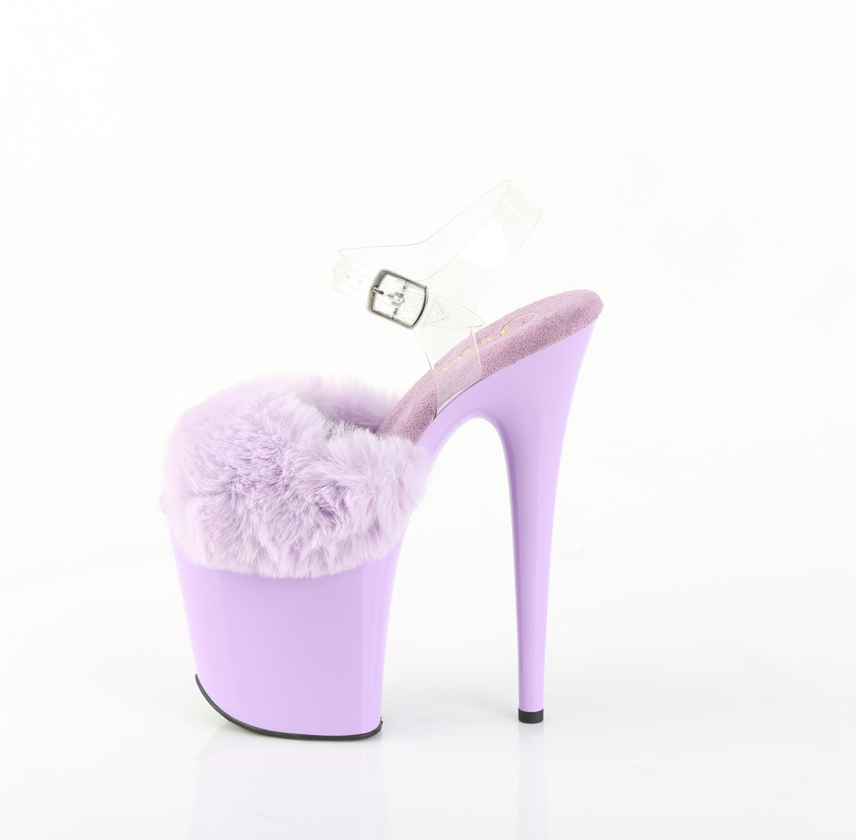 Lavender Faux Fur-Clear TPU/Lavender