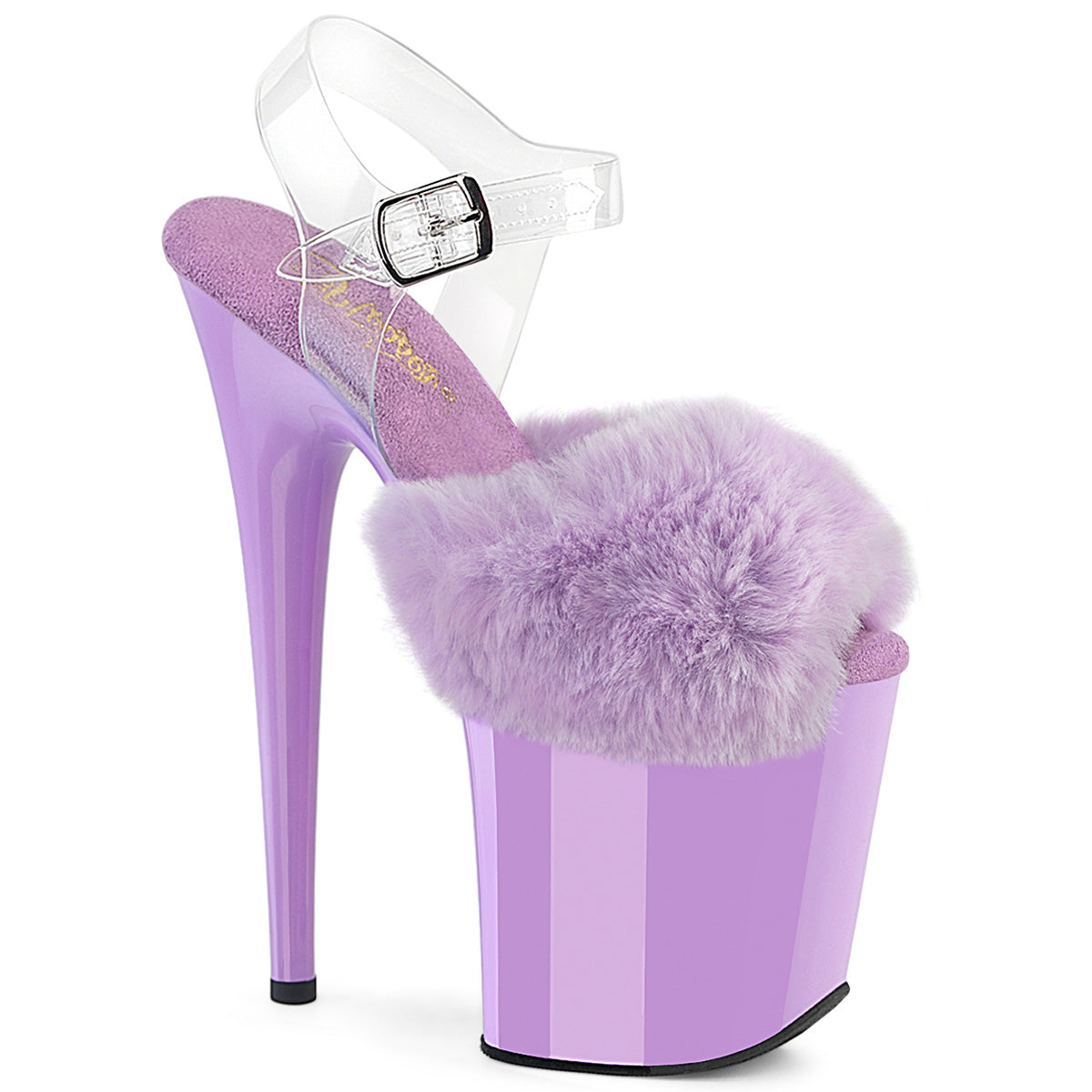 Lavender Faux Fur-Clear TPU/Lavender