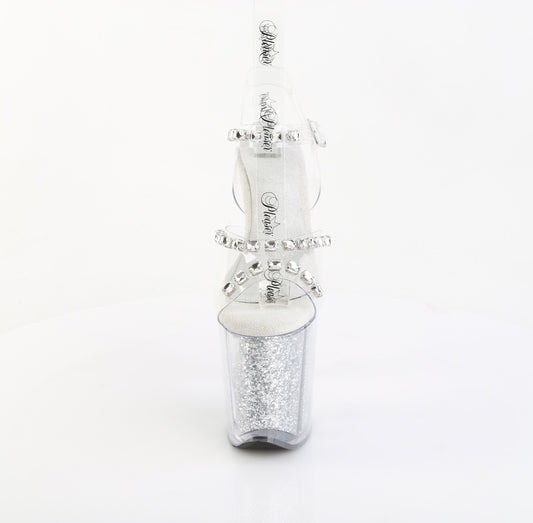 Clear TPU/Silver Glitter Ins