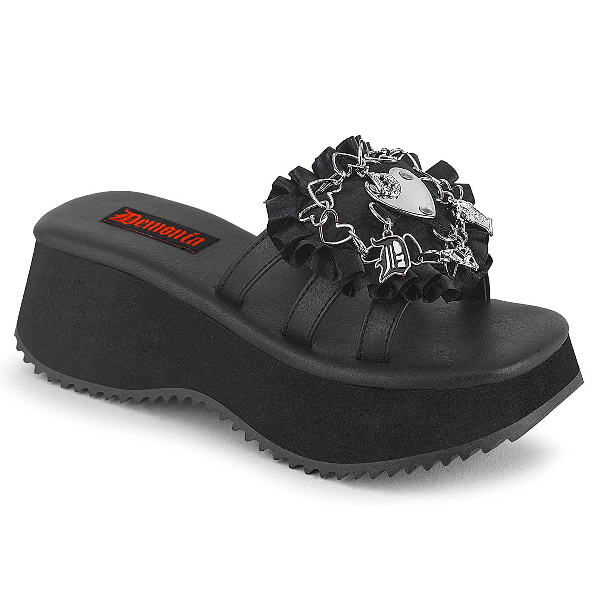Black Vegan Leather-Satin