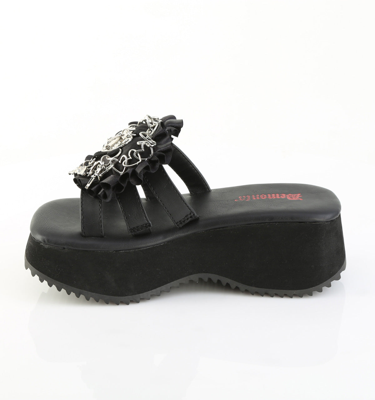 Black Vegan Leather-Satin