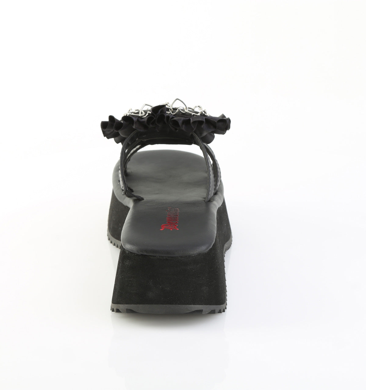 Black Vegan Leather-Satin