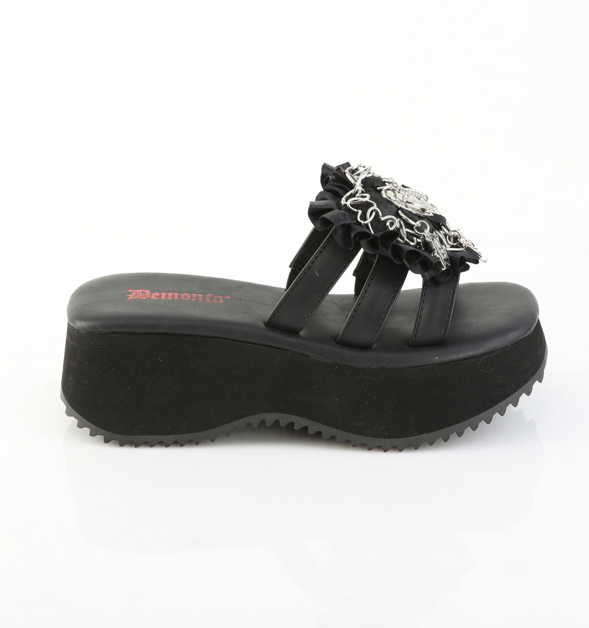 Black Vegan Leather-Satin