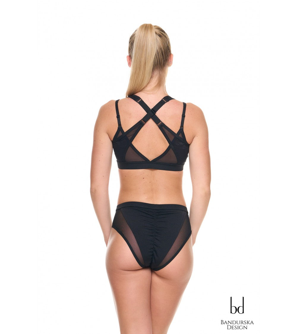 Bandurska French Set – Conjunto Pole Dance Exotic Top + Shorts Sexy Premium