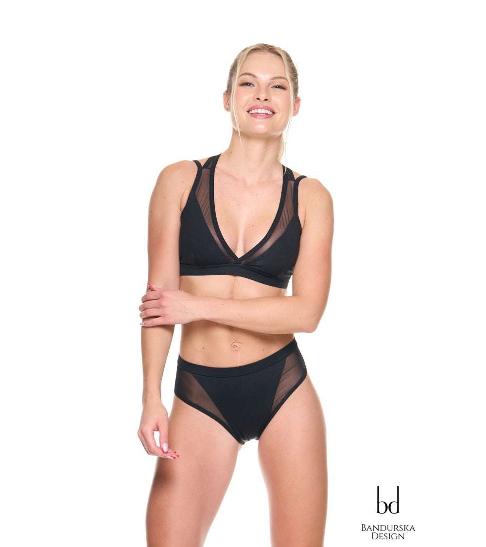 Bandurska French Set – Conjunto Pole Dance Exotic Top + Shorts Sexy Premium