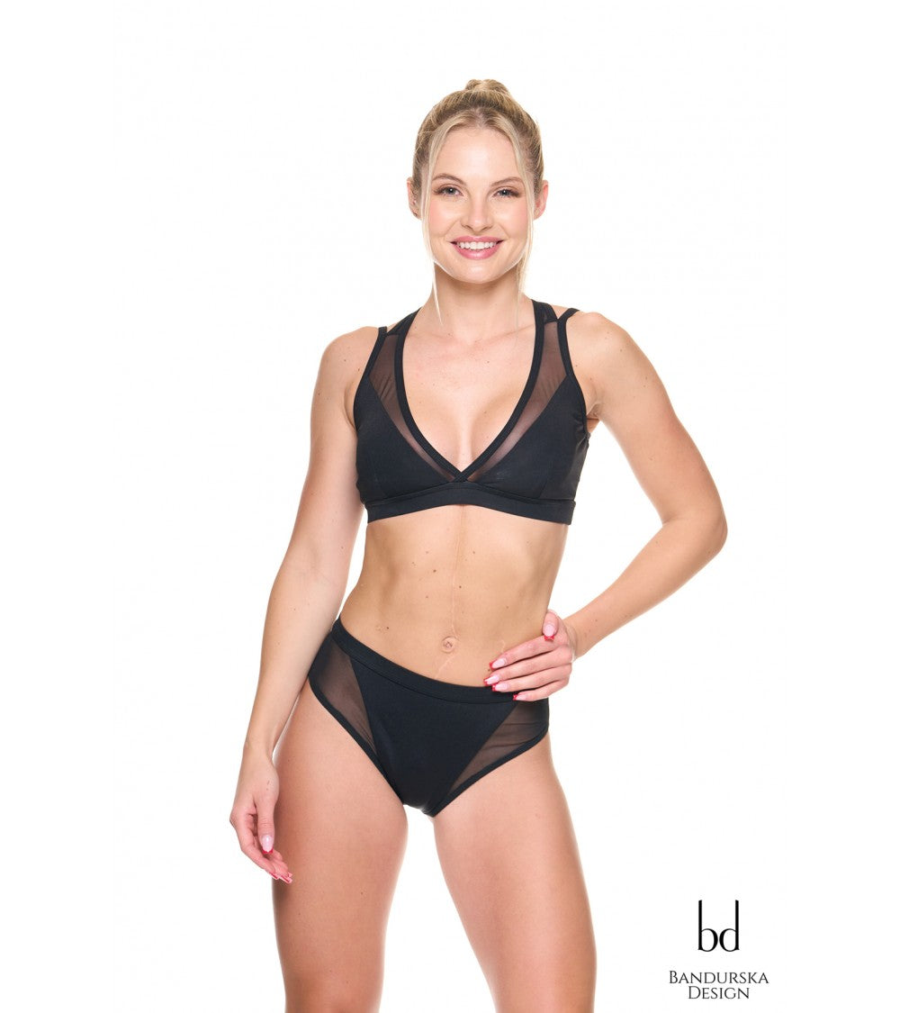 Bandurska French Set – Conjunto Pole Dance Exotic Top + Shorts Sexy Premium