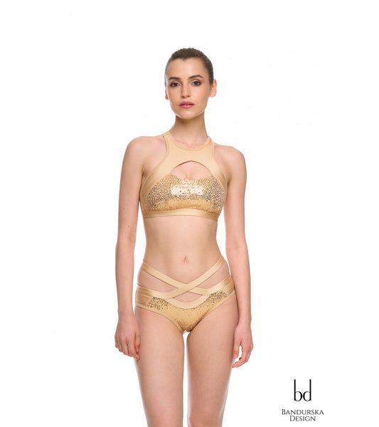 Bandurska ICE TEA Set – Conjunto Pole Dance Exotic Top + Shorts Sexy Premium