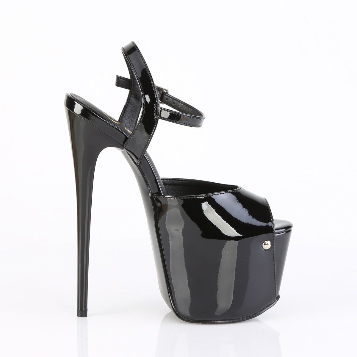 OUTLET Sandalia Exotic Pleaser JUB09/B para Pole Dance – Tacón de 7" (17,8 cm) y plataforma de 3" (7,6 cm)