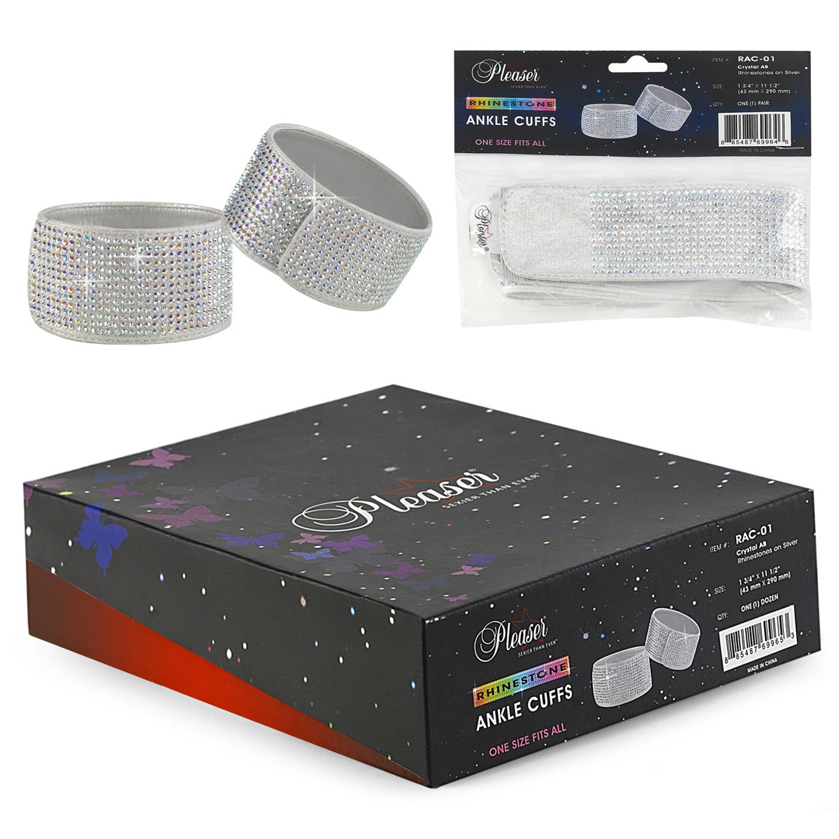 Cinturini brillantinati caviglie  Pleaser