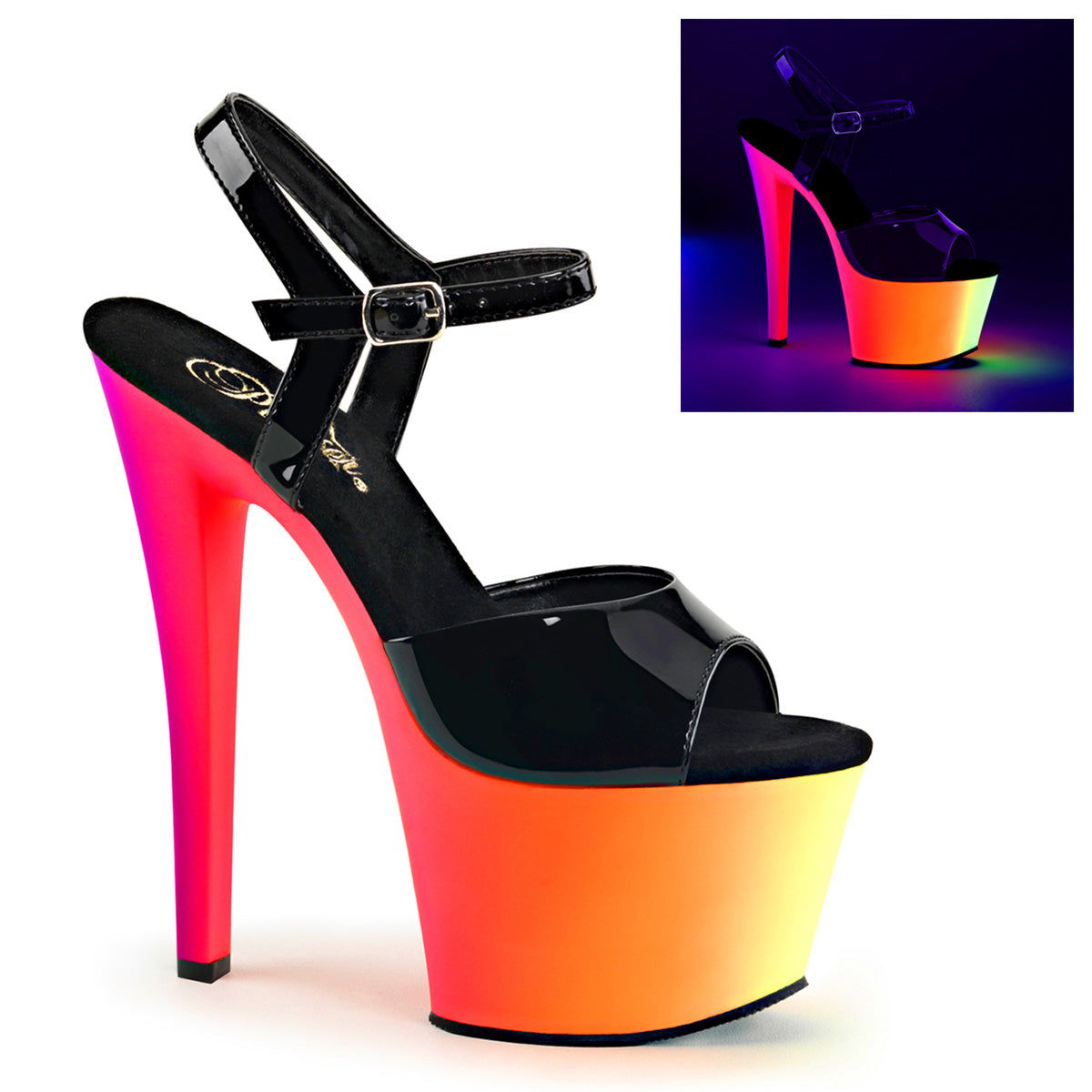 Black Pat/Neon Multi